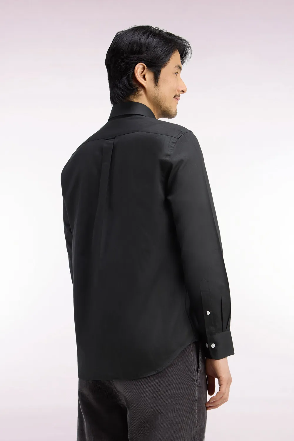 Eden Park chemise piqué coton homme kaki coupe droite