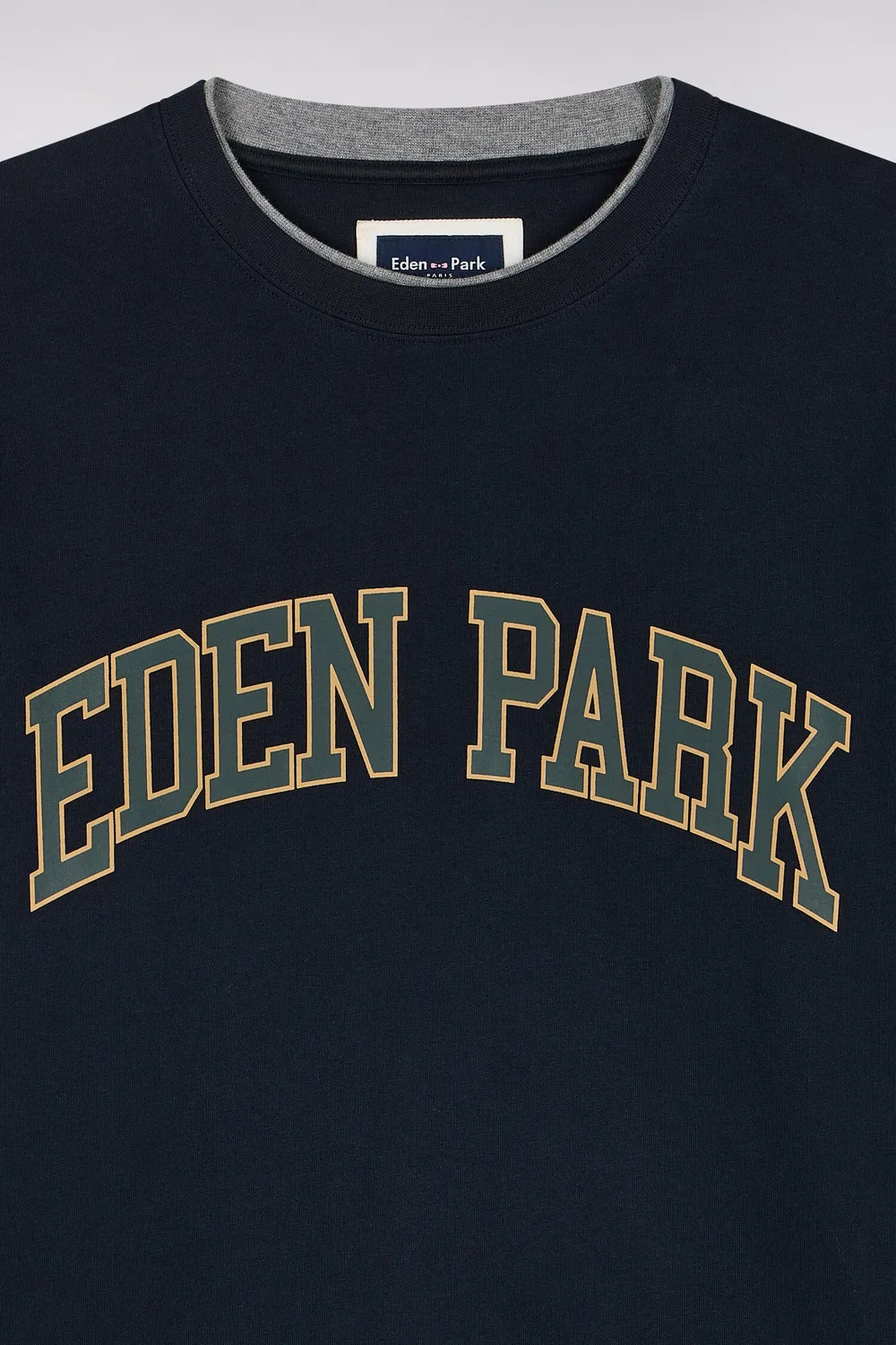 Eden Park t-shirt manches longues coton marine superposition