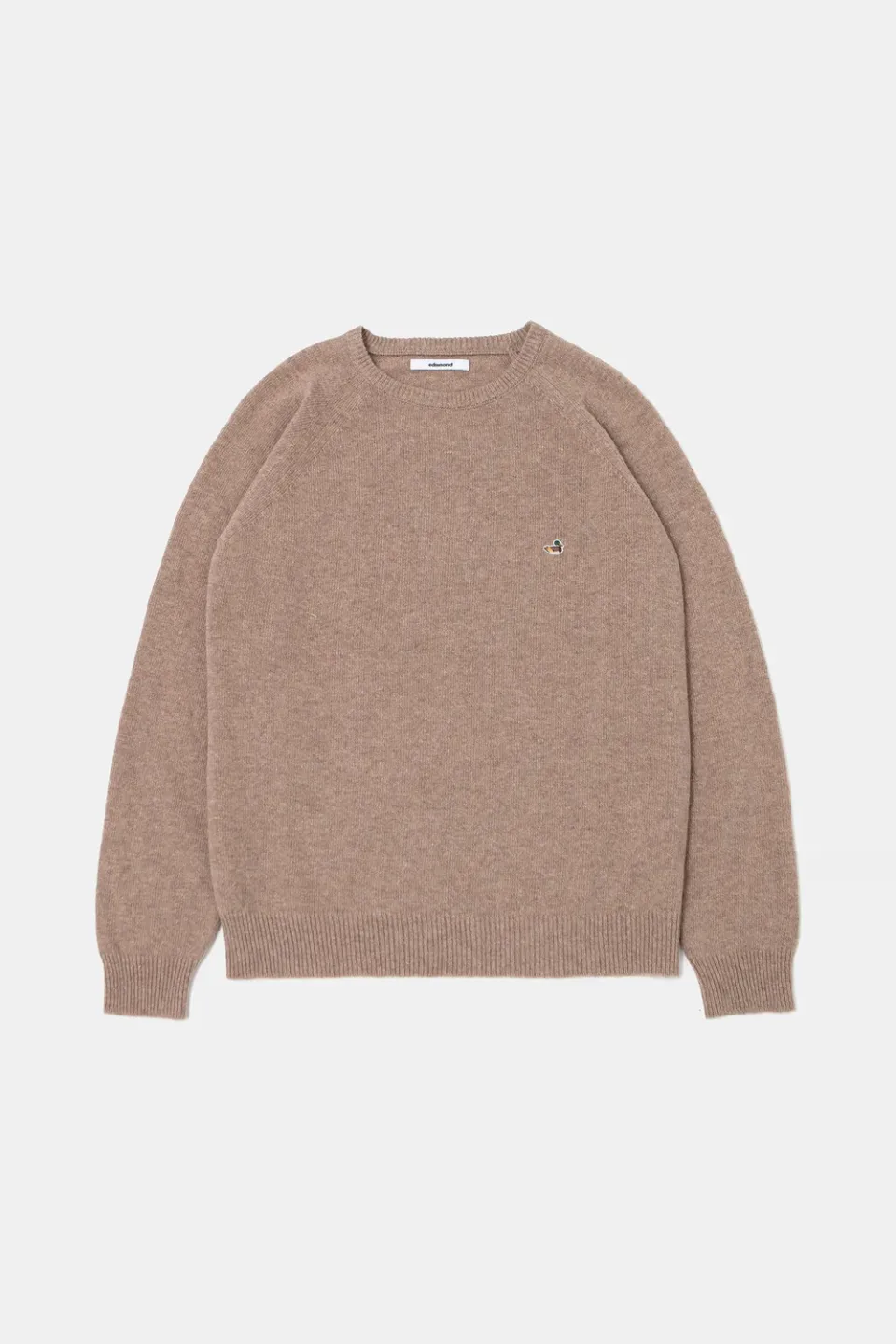 Edmmond Studios Duck Sweater pull homme beige laine merino