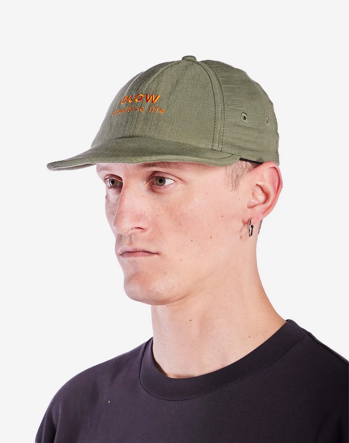 OLOW Creative Life casquette vert olive coton