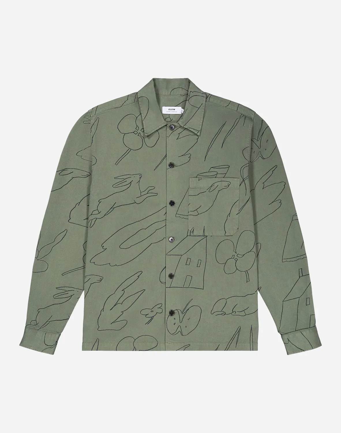 OLOW Décré Gower chemise kaki poches