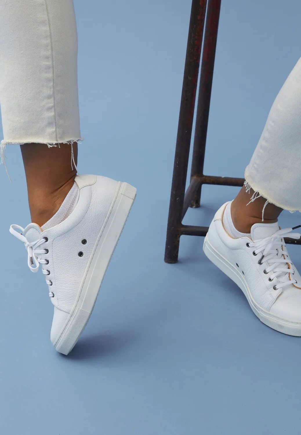 Loom Les socquettes socquettes blanc 37-39 fil Écosse