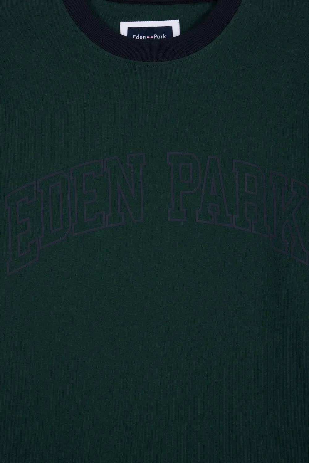 Eden Park t-shirt coton marine kaki coupe droite