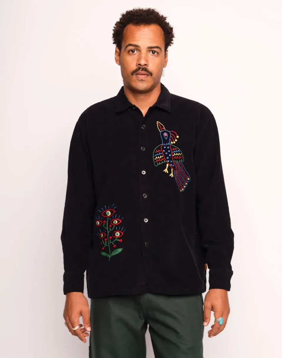 OLOW Decré Take Off chemise homme noir velours