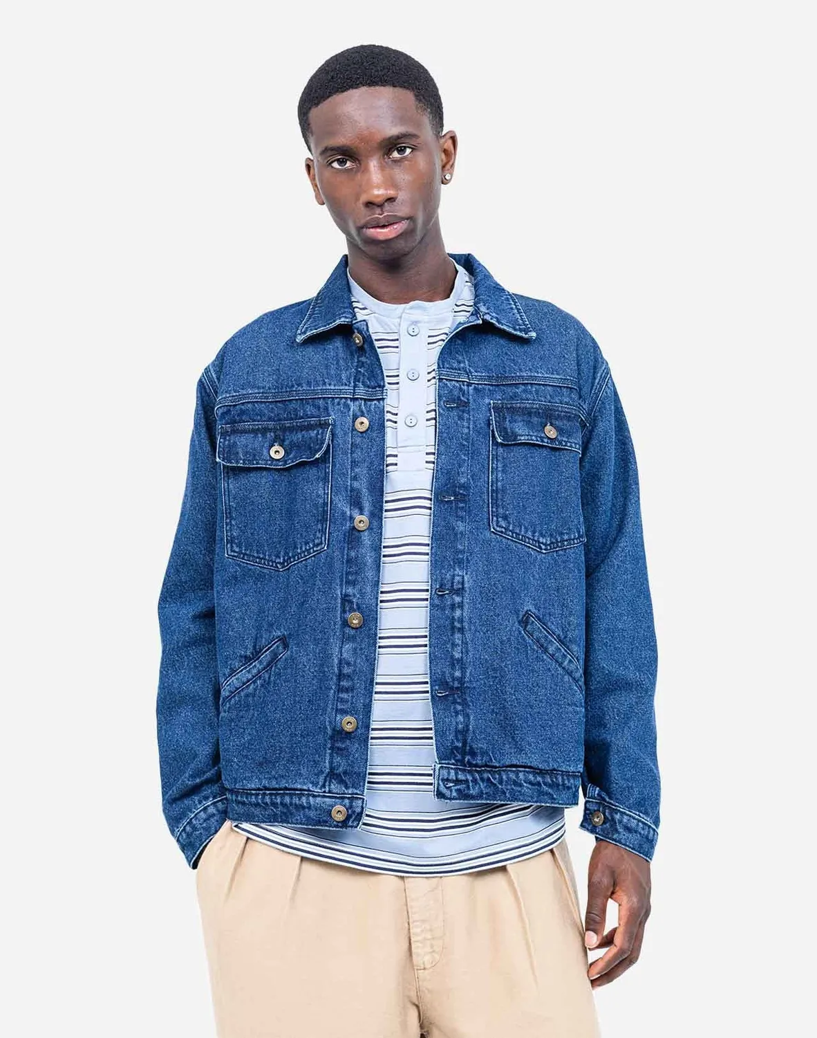 Olow Hekinan Market veste jean bleu coton bio