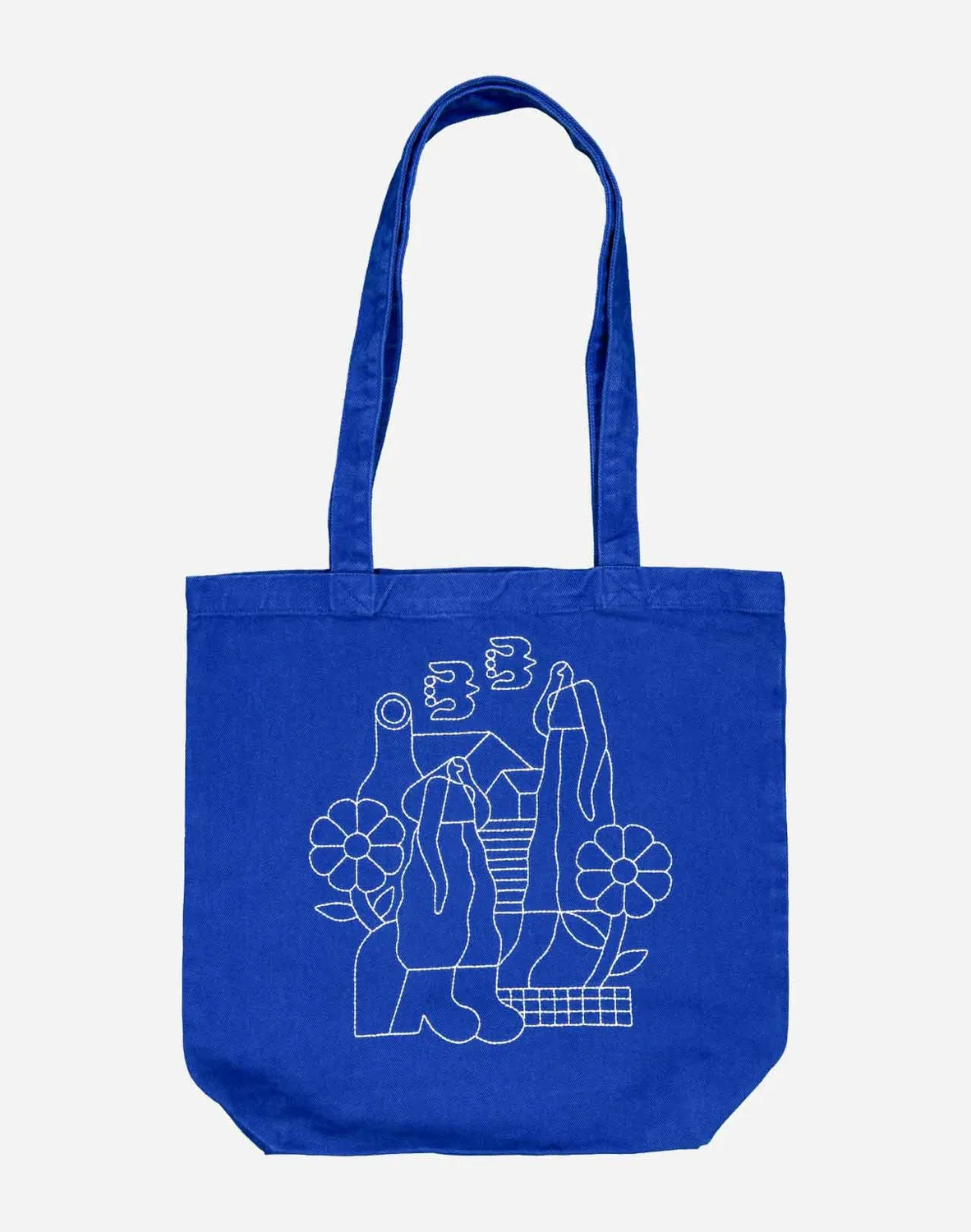 OLOW Toto Simple Life tote bag bleu roi coton bio