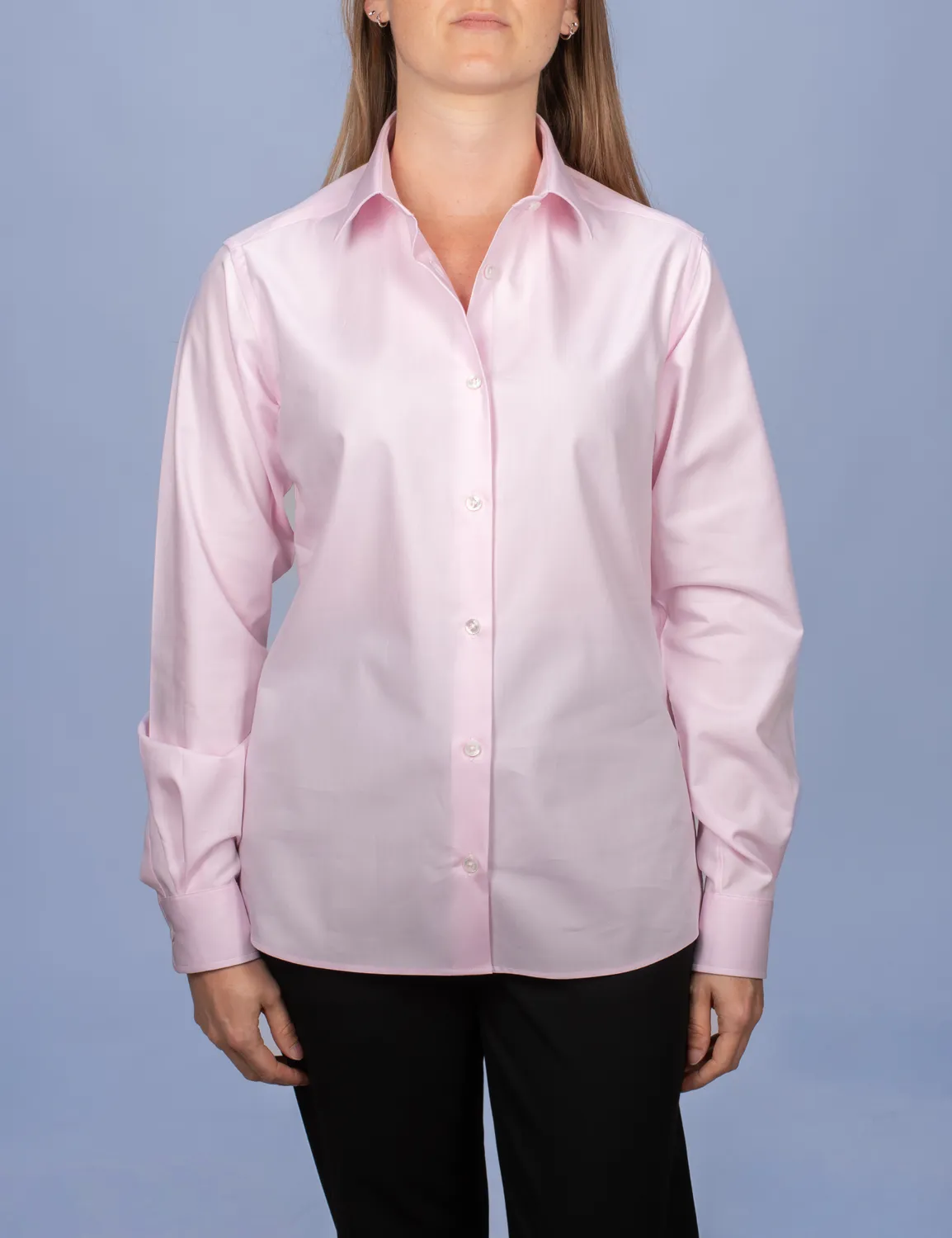 La Chemise Française Twill Fin chemisier femme rose