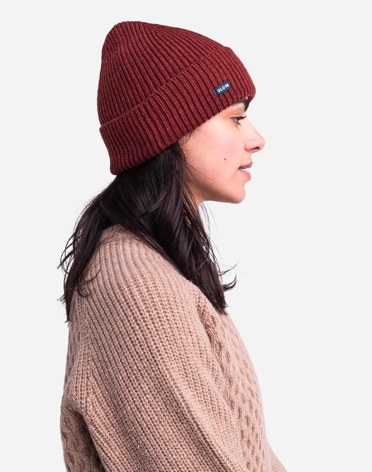 OLOW Odyssée bonnet rouille chiné laine