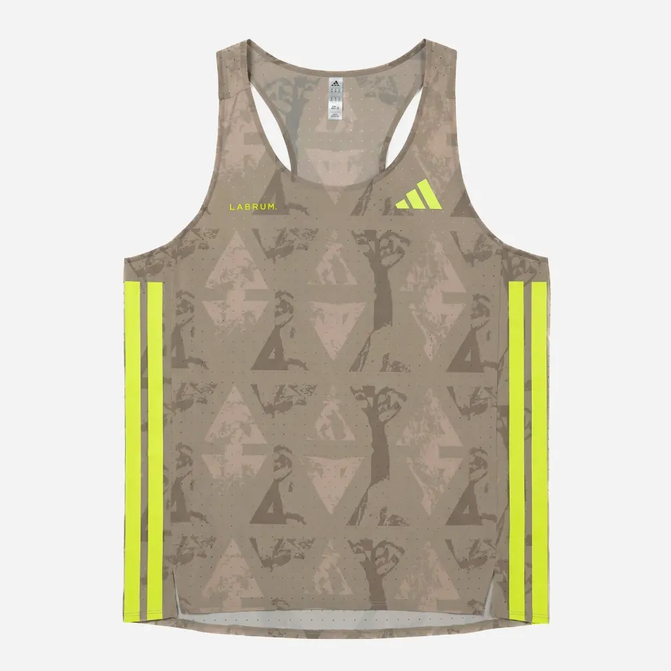 Labrum Adizero débardeur running argent recyclé
