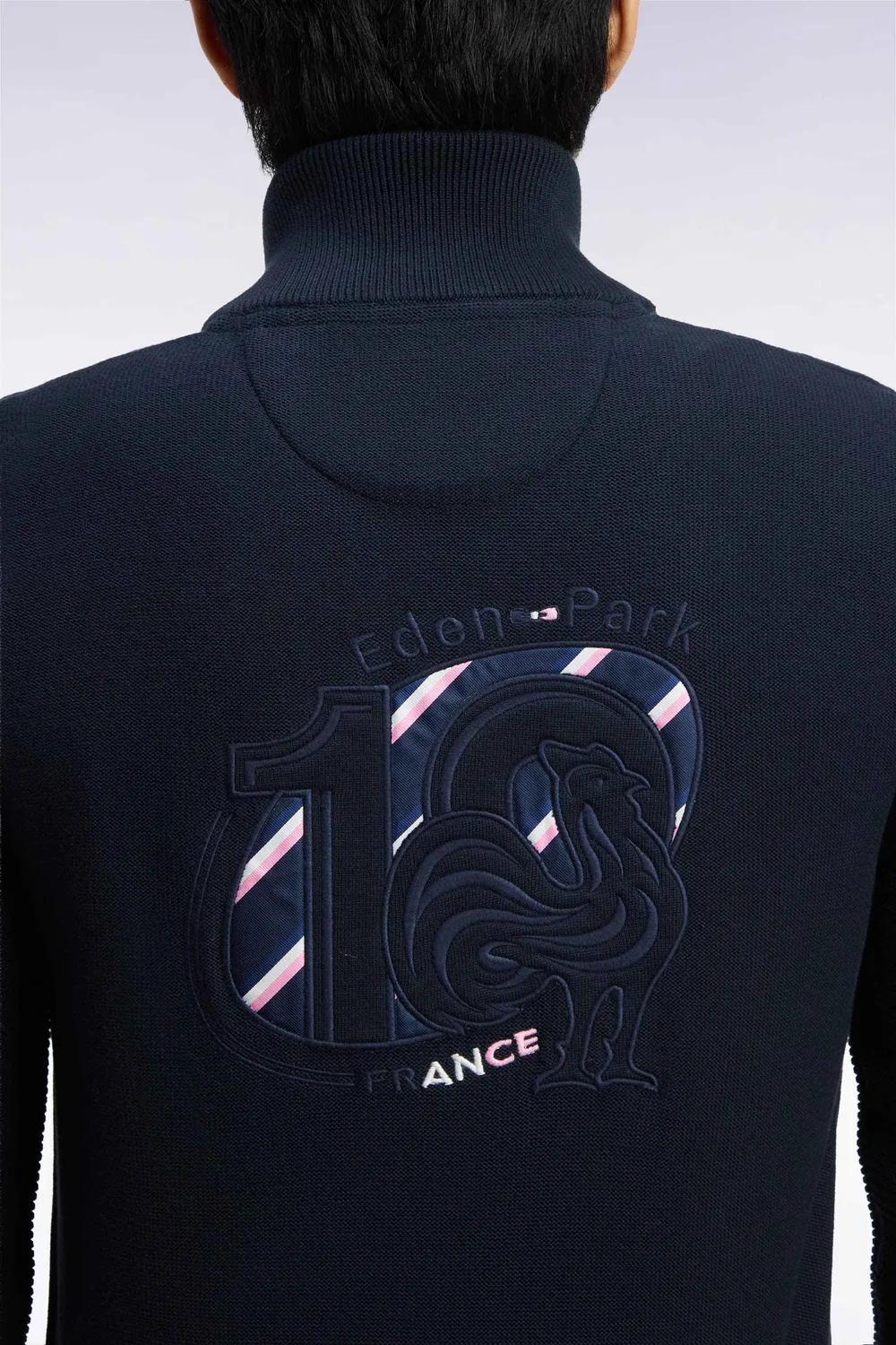 Eden Park XV de France cardigan coton marine