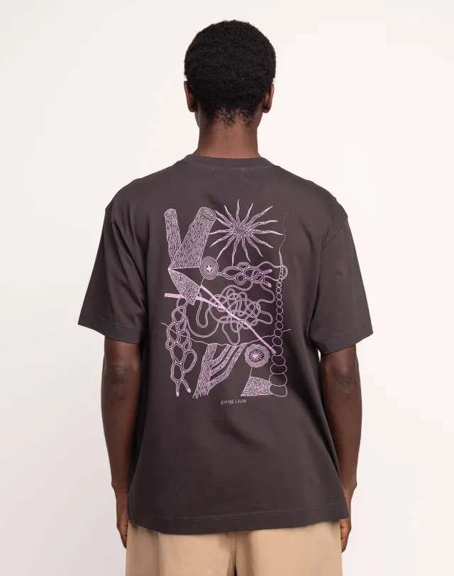 OLOW Interconnexion t-shirt homme noir carbone