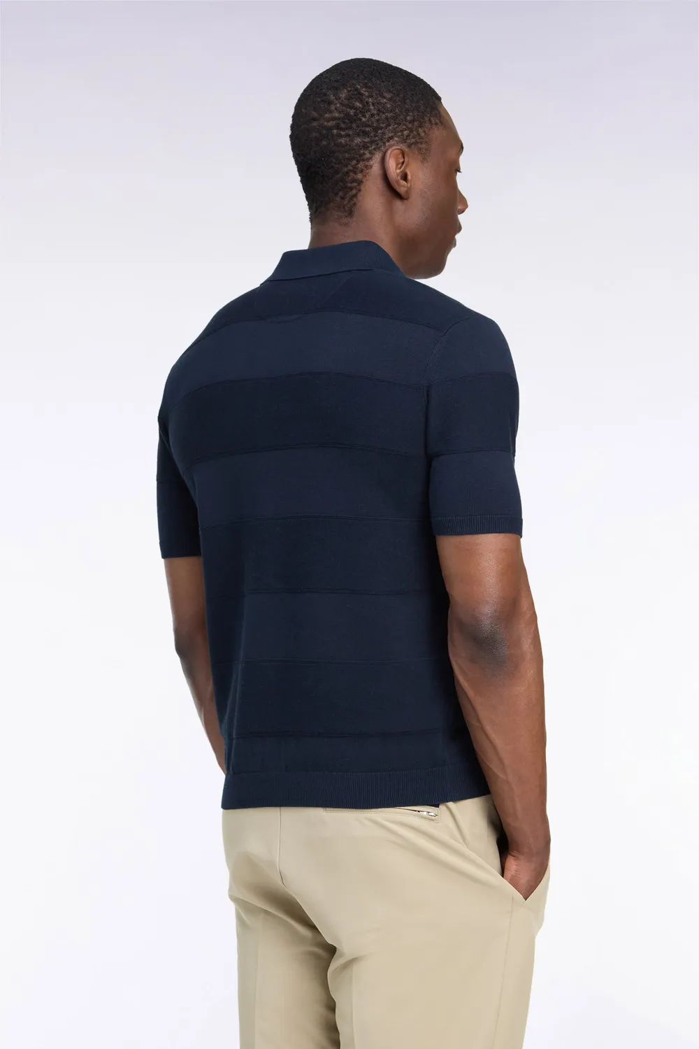 Eden Park Golf pull polo coton marine homme
