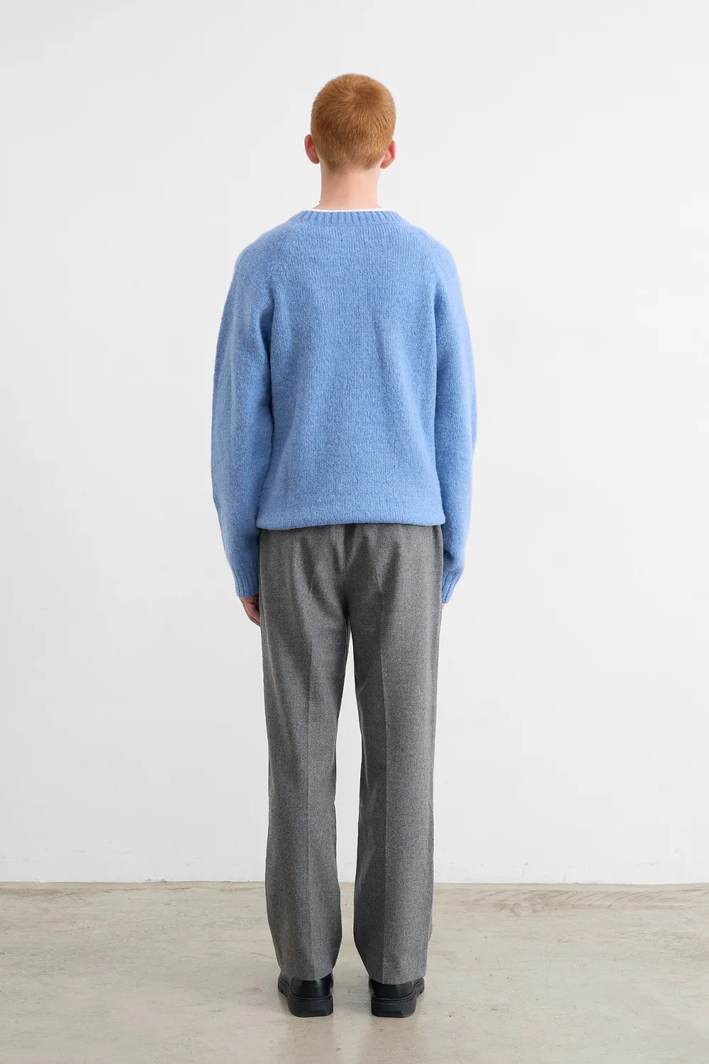 Edmmond Studios Jack Pant pantalon gris chiné laine
