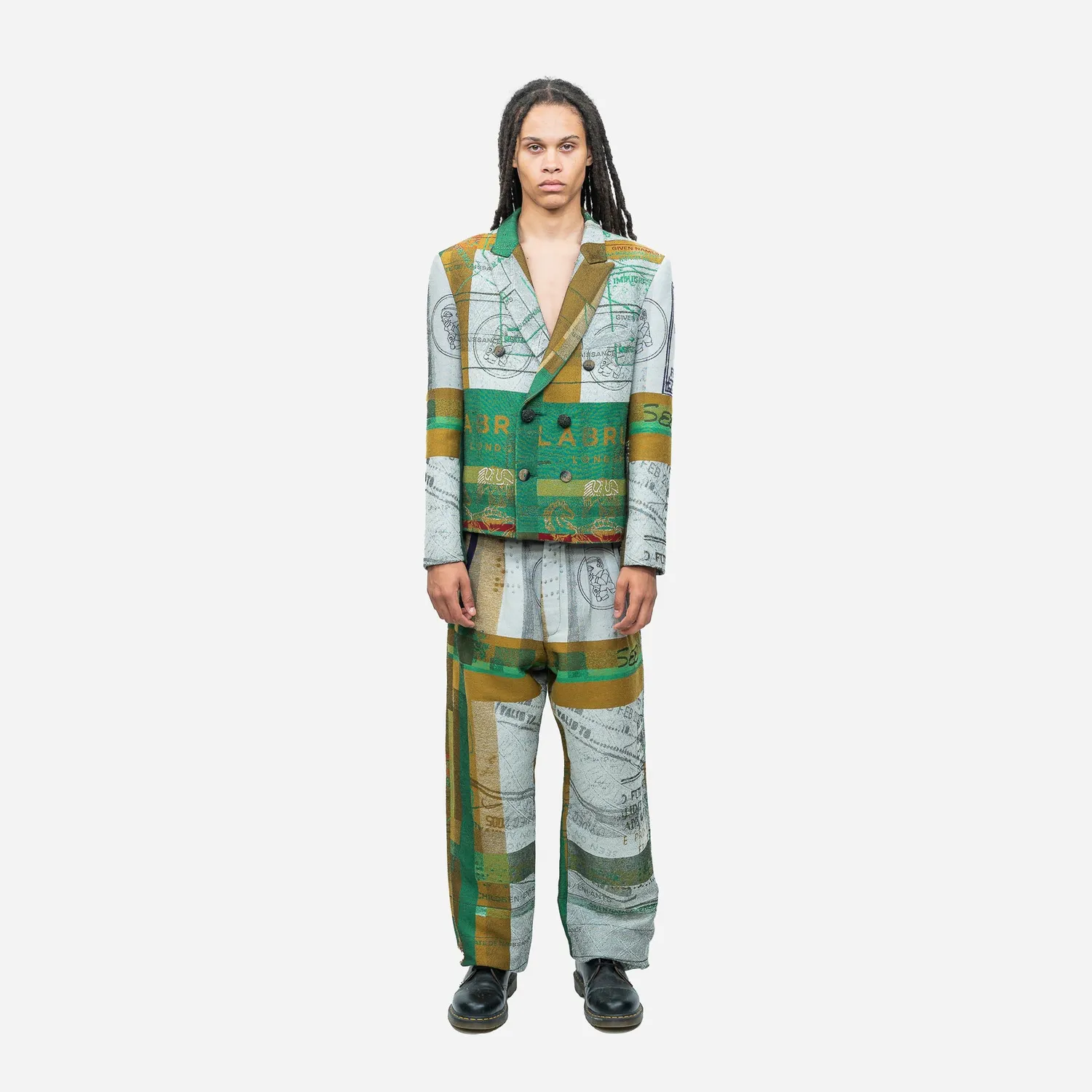 Labrum Ya-Alimamy blazer homme cropped multicolore