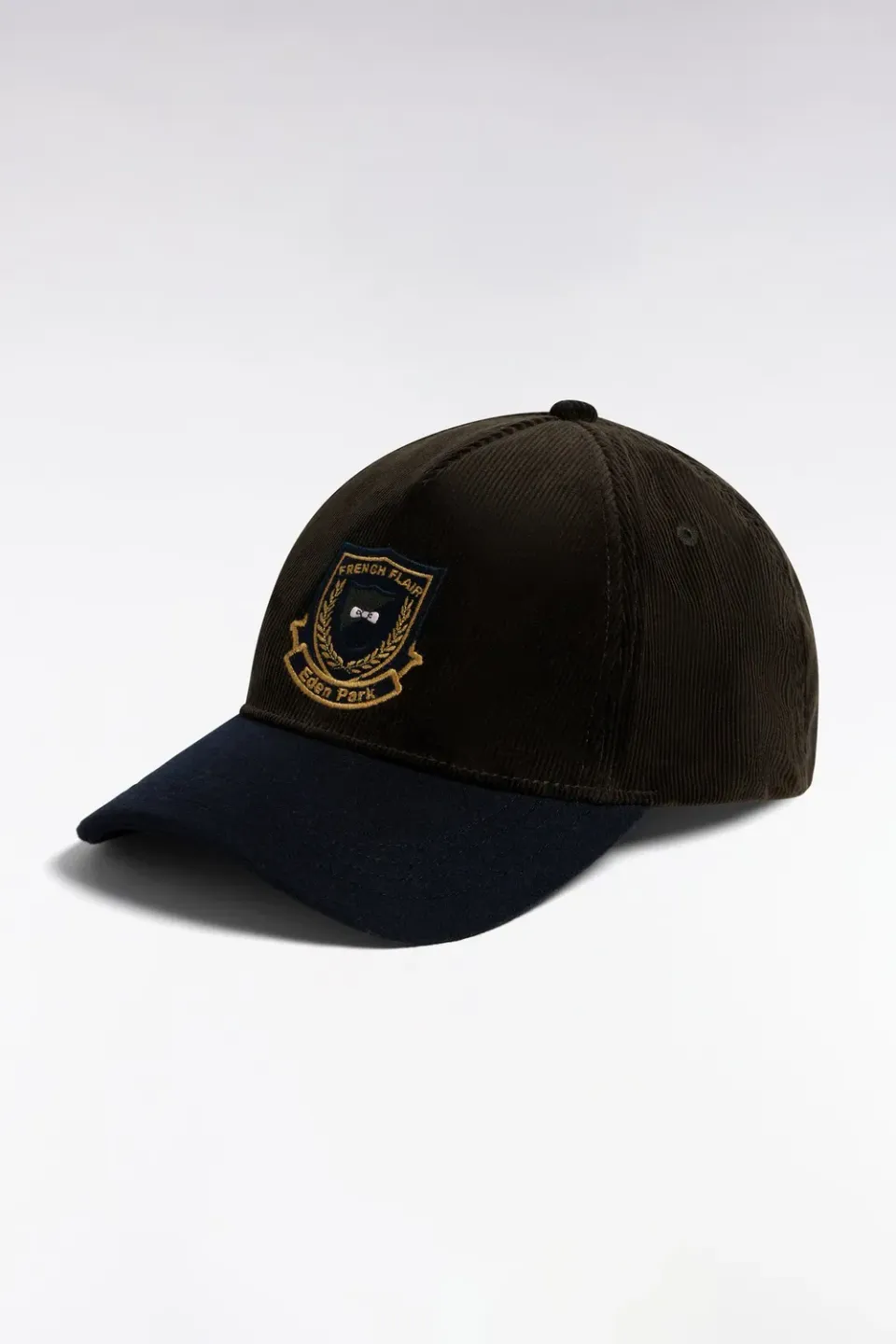 Eden Park casquette bimatière kaki écusson taille unique