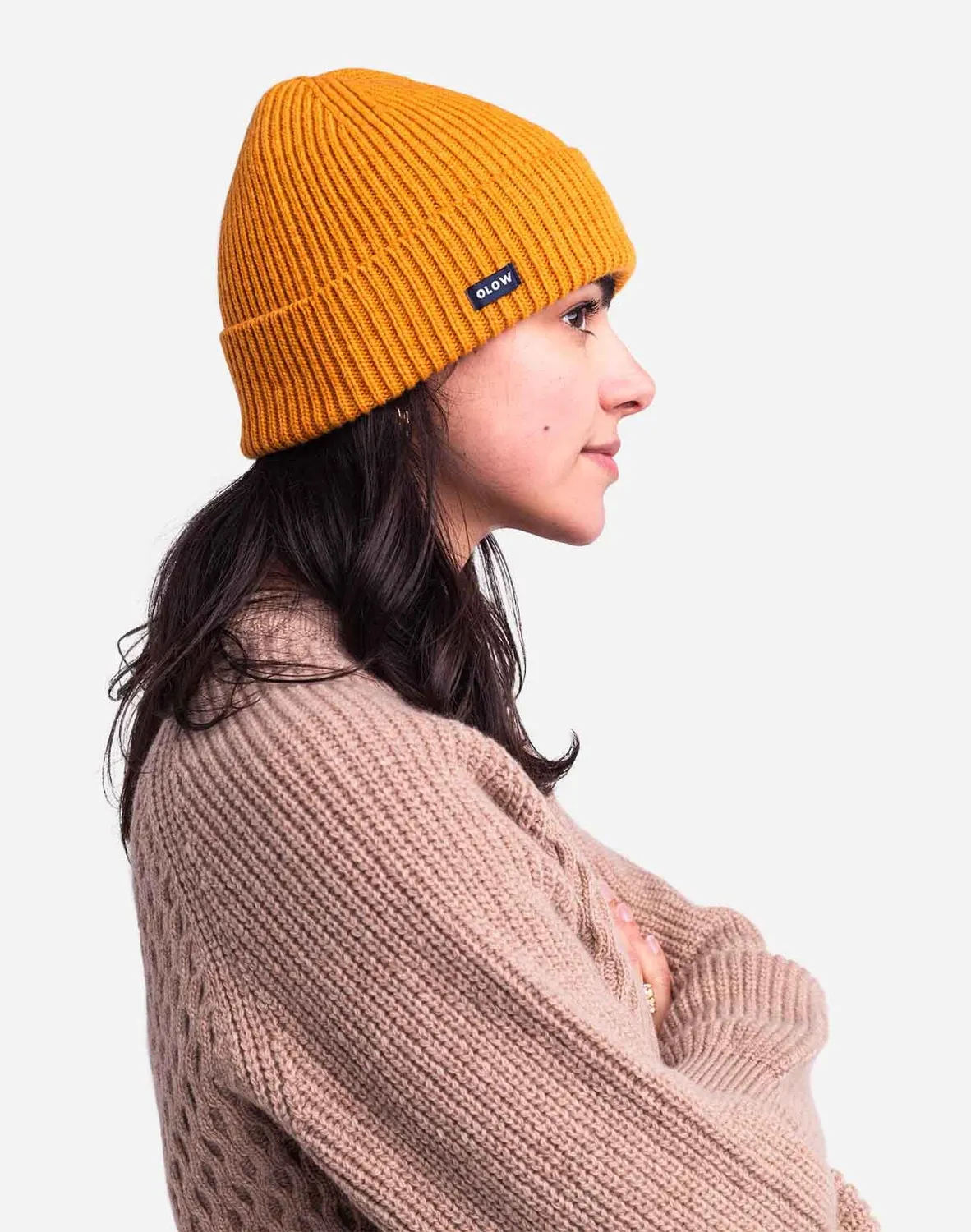 OLOW Odyssée bonnet ocre 100% laine
