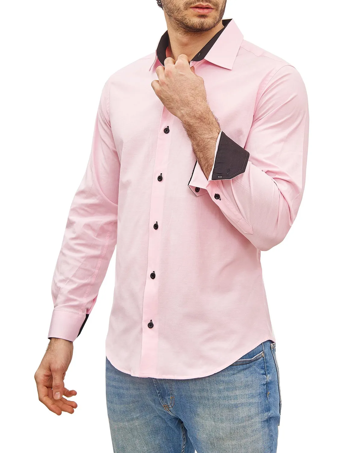 Subliminal Mode Classique chemise homme stretch rouge 3XL slim