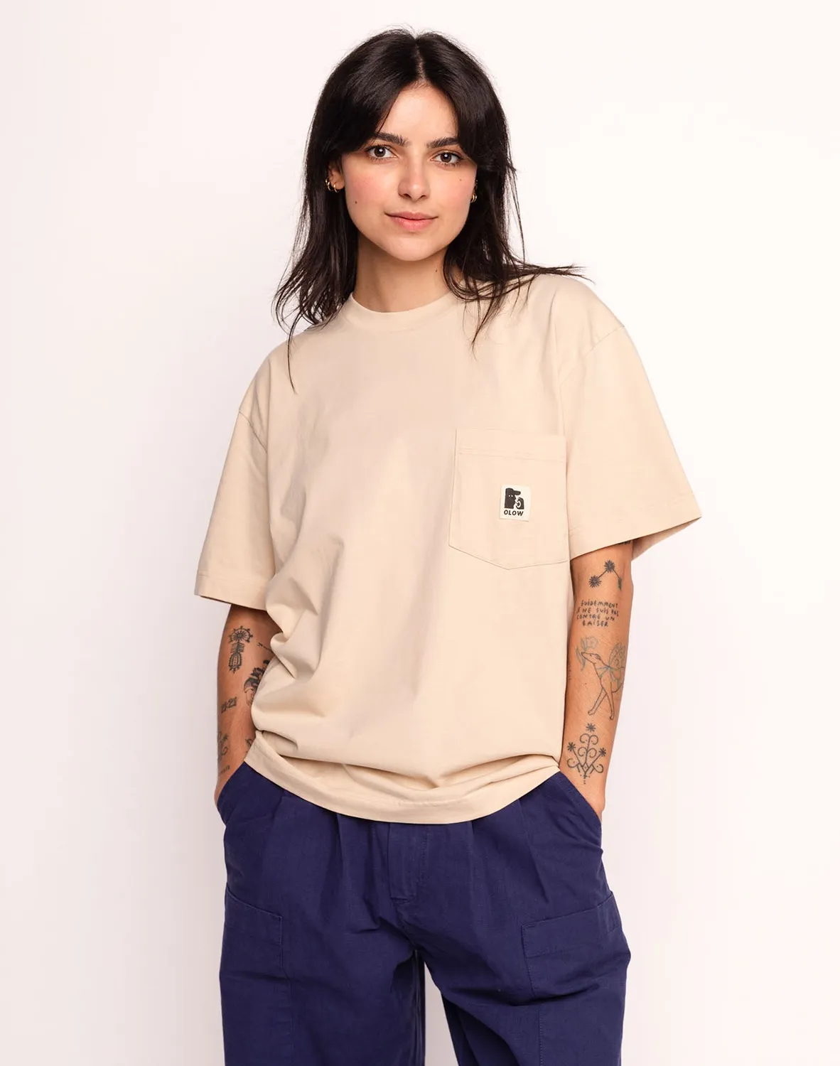 OLOW Japo t-shirt crème coton bio 200gr