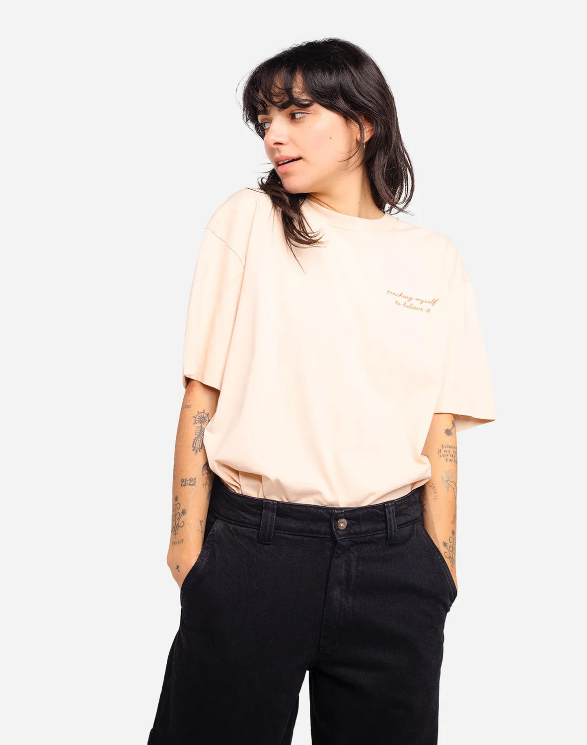 OLOW Étrille t-shirt ample crème coton bio