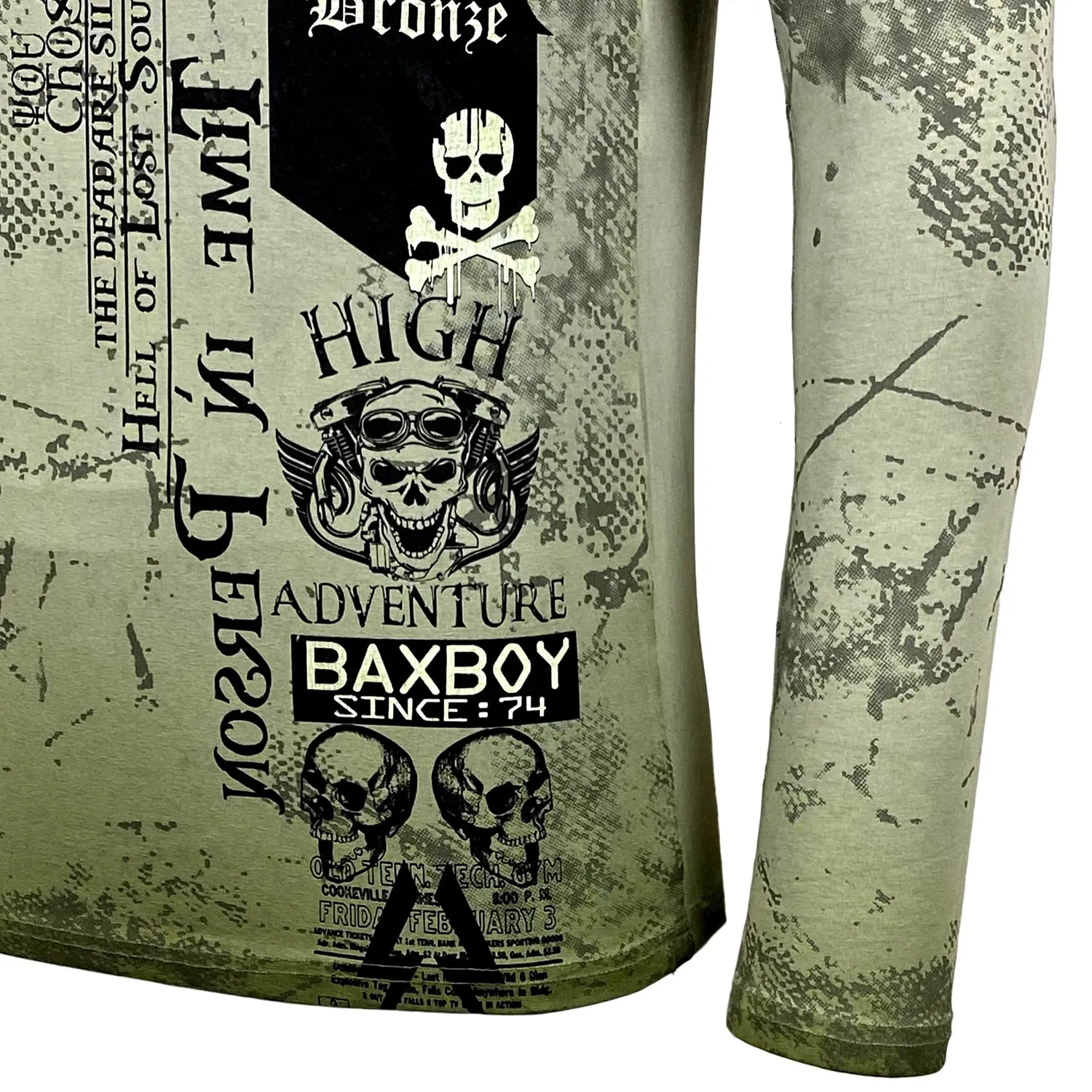 Subliminal Mode BX708 t-shirt homme col rond vintage coton délavé