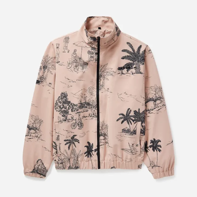 Labrum Freetown veste survêtement rose loose doublée