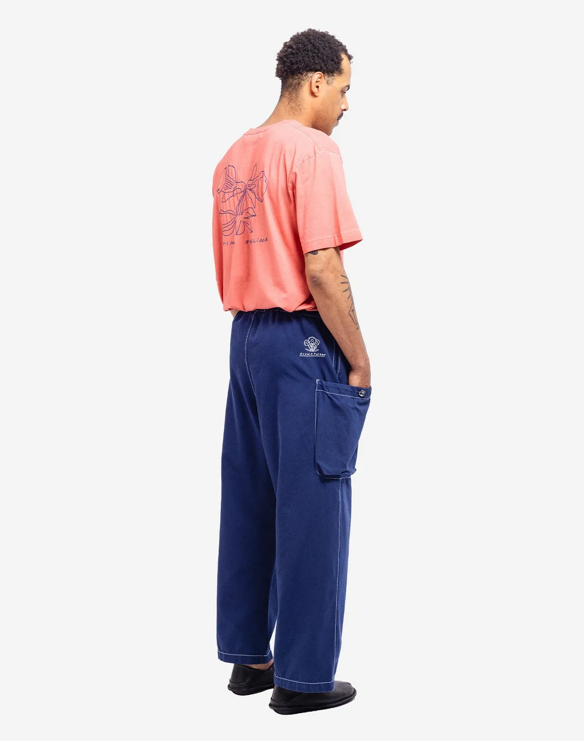 Olow Bruce Paint pantalon bleu outremer canvas