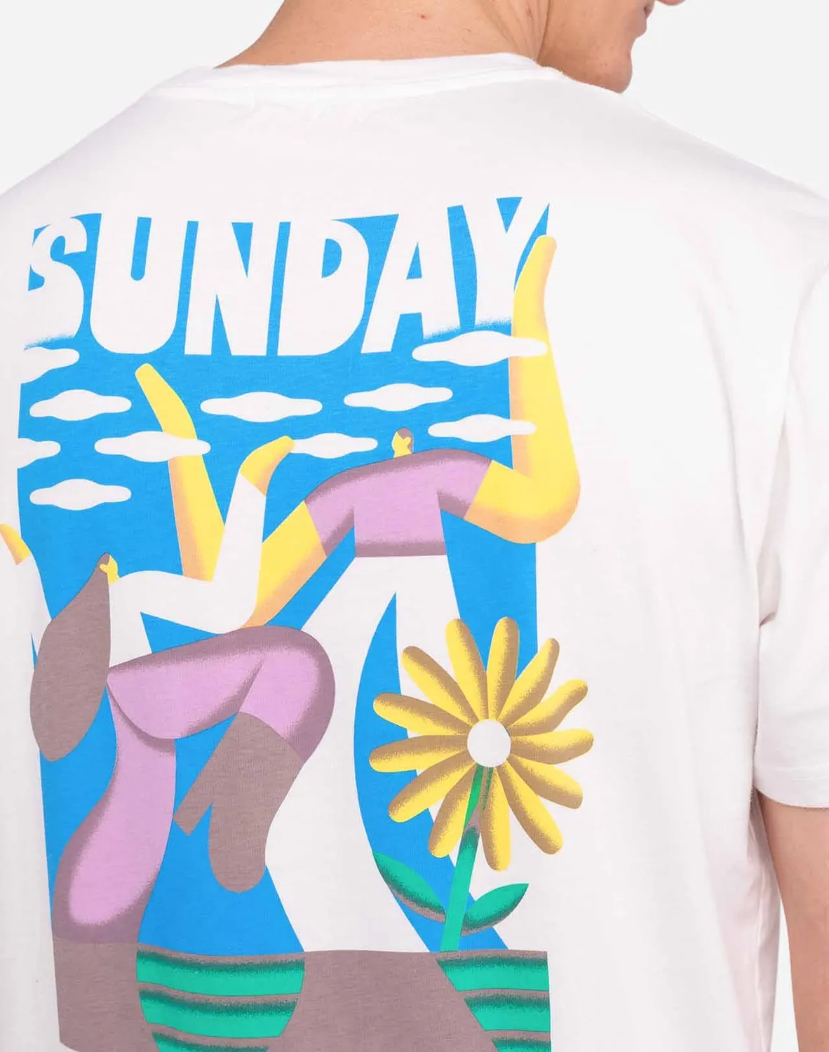 Olow Sunday t-shirt droit écru coton bio