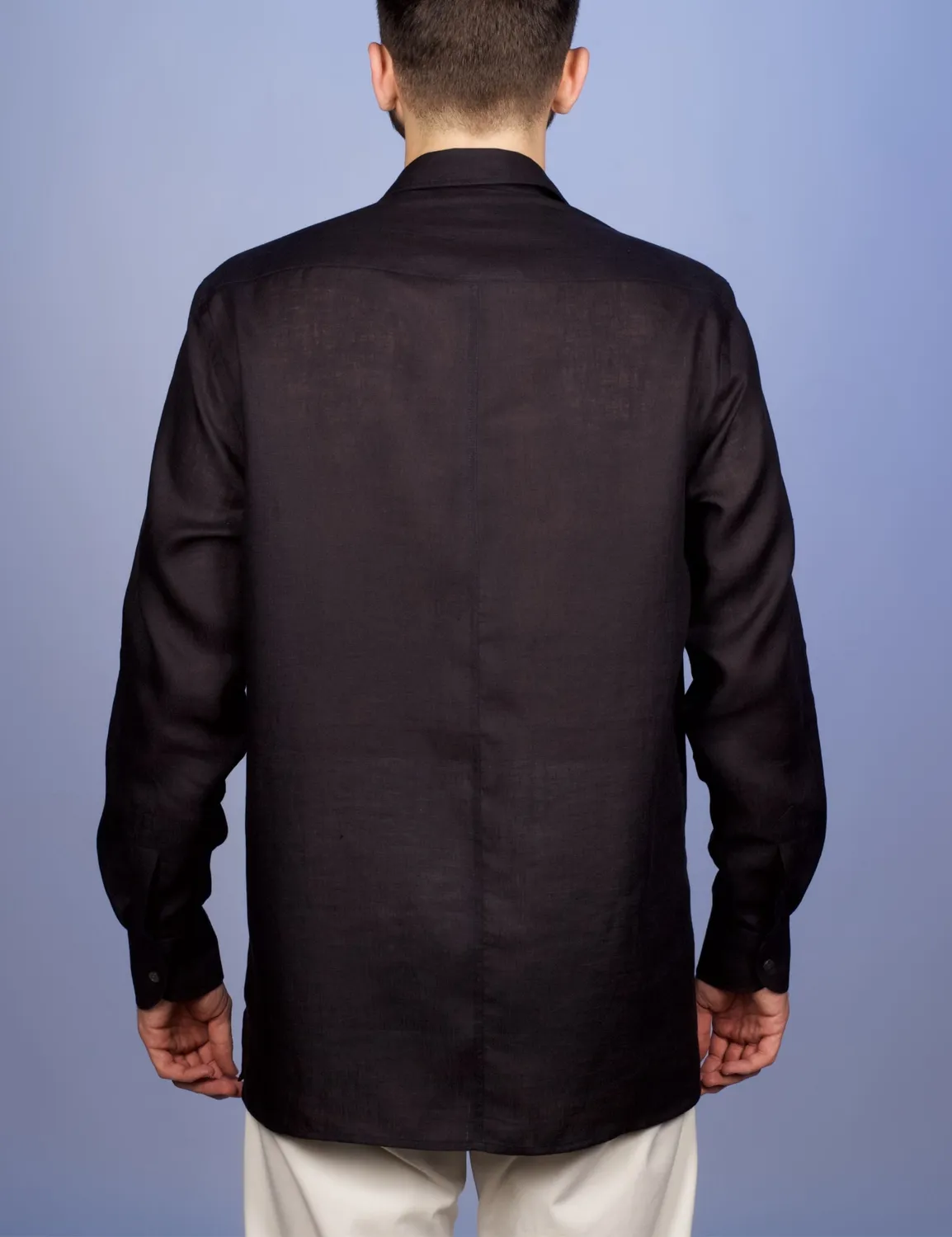 La Chemise Française Aficionado Noire chemise homme lin
