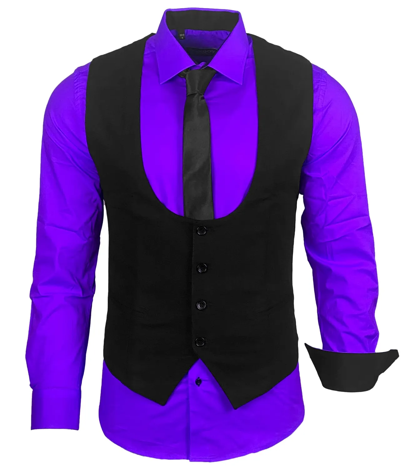 Subliminal Mode RN22 chemise homme coupe slim manches longues