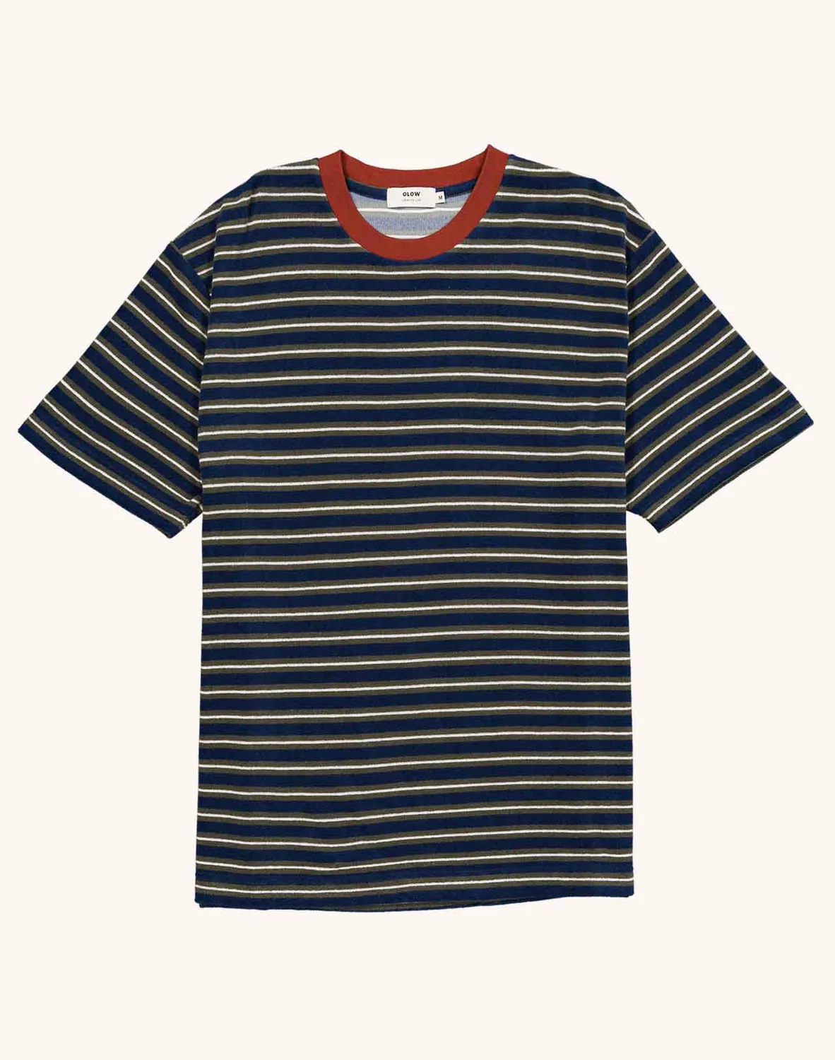 OLOW Peyron t-shirt bleu éponge coton recyclé