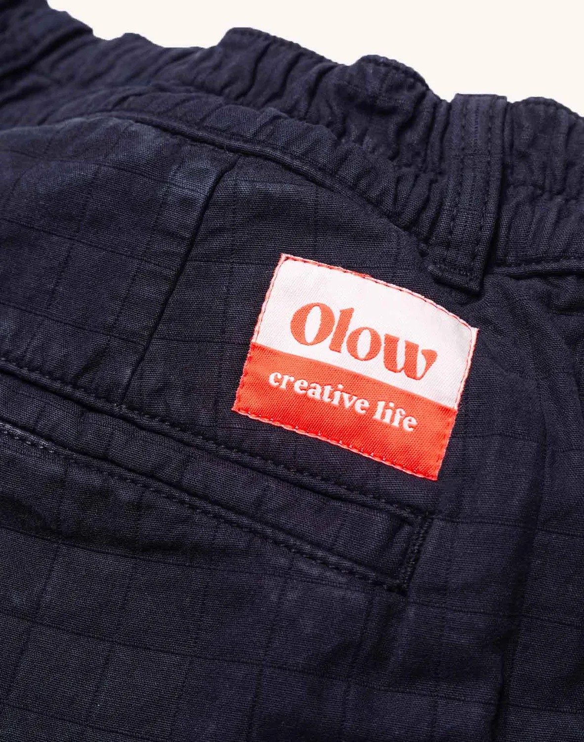 OLOW Cargeot pantalon carreaux matelassé
