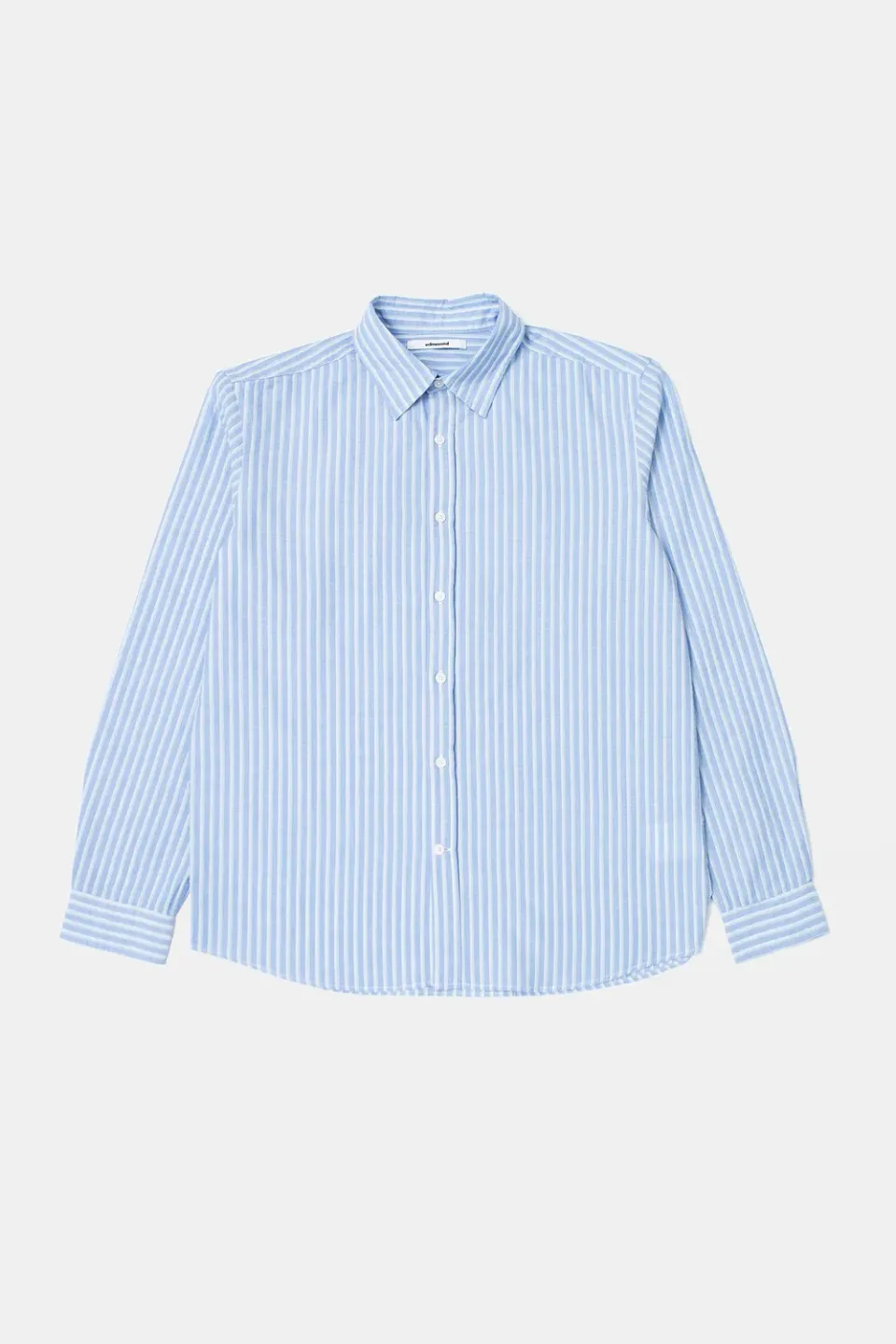 Edmmond Studios Modo chemise rayée bleu clair ananas