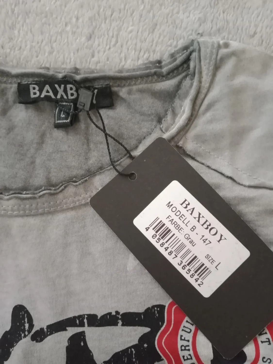 Subliminal Mode BX147 t-shirt homme gris clair S coton
