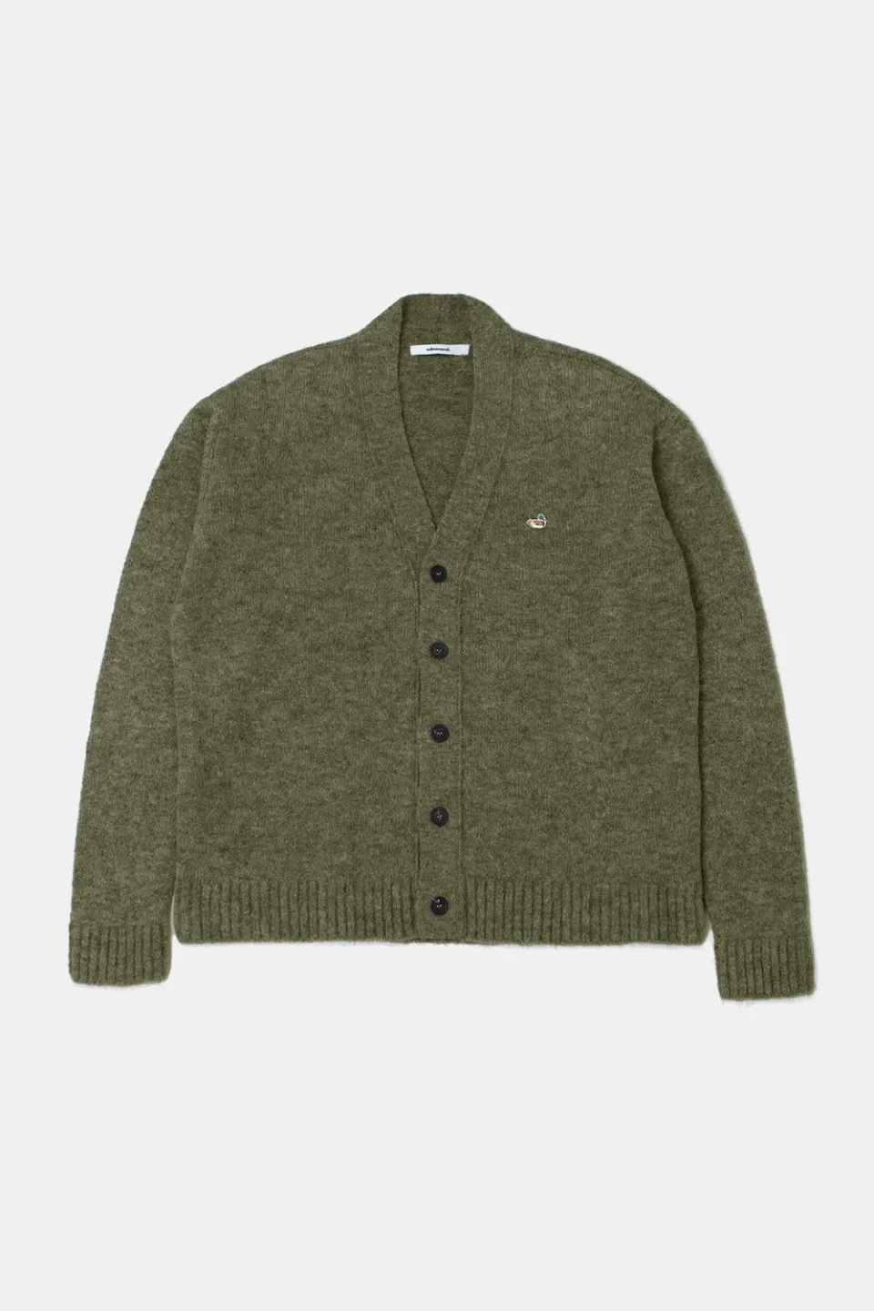 Edmmond Studios Duck cardigan kaki laine alpaga