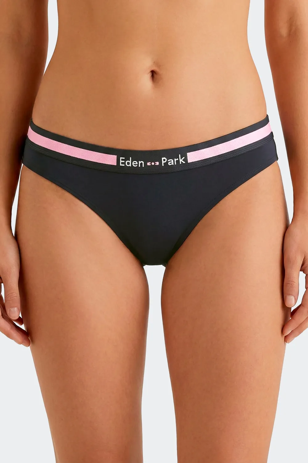 Eden Park culotte coton stretch marine taille élastiquée