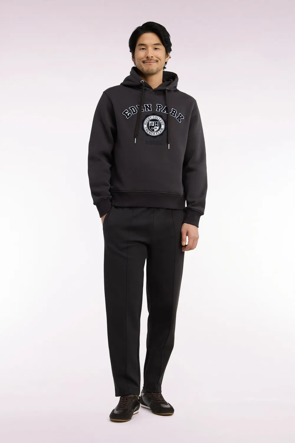 Eden Park Tradi Preppy jogging coton marron droit