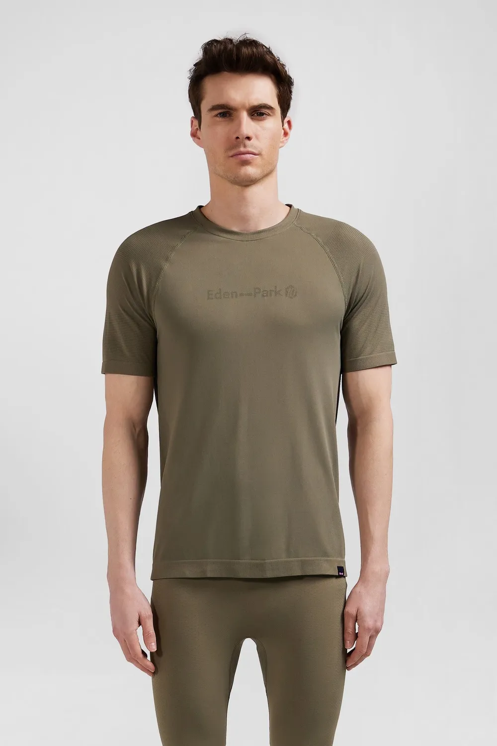 Eden Park E24MAITC0087 t-shirt sport kaki polyamide slim