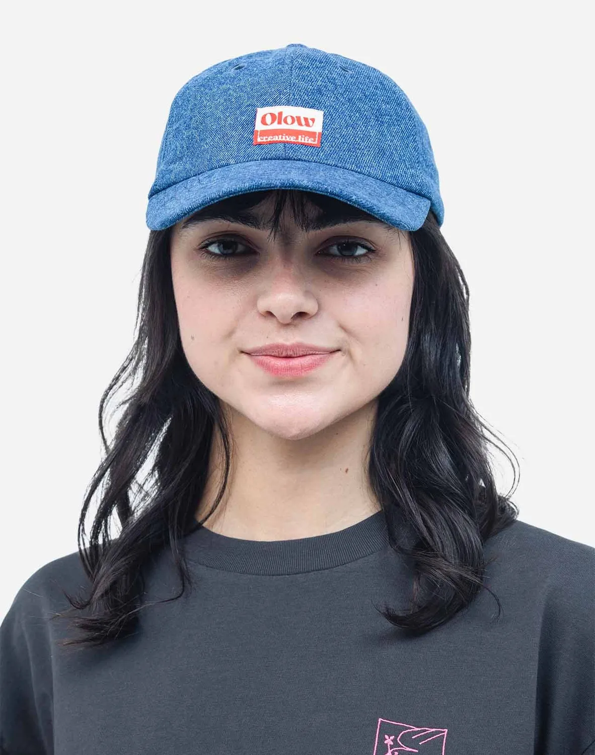 OLOW Oldy casquette six panels denim bleu
