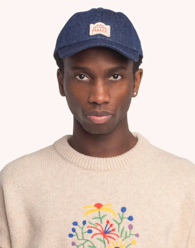 OLOW Maker casquette six-panel bleu denim
