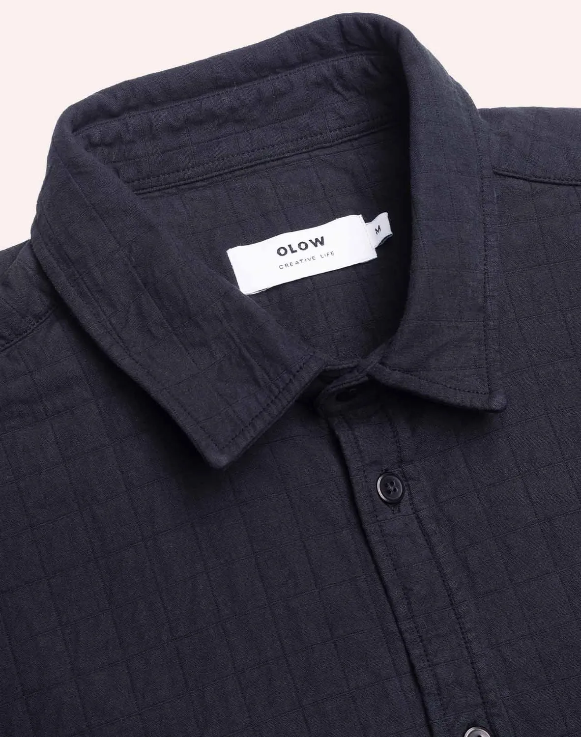 Olow Nago Jalisco chemise noir matelassé