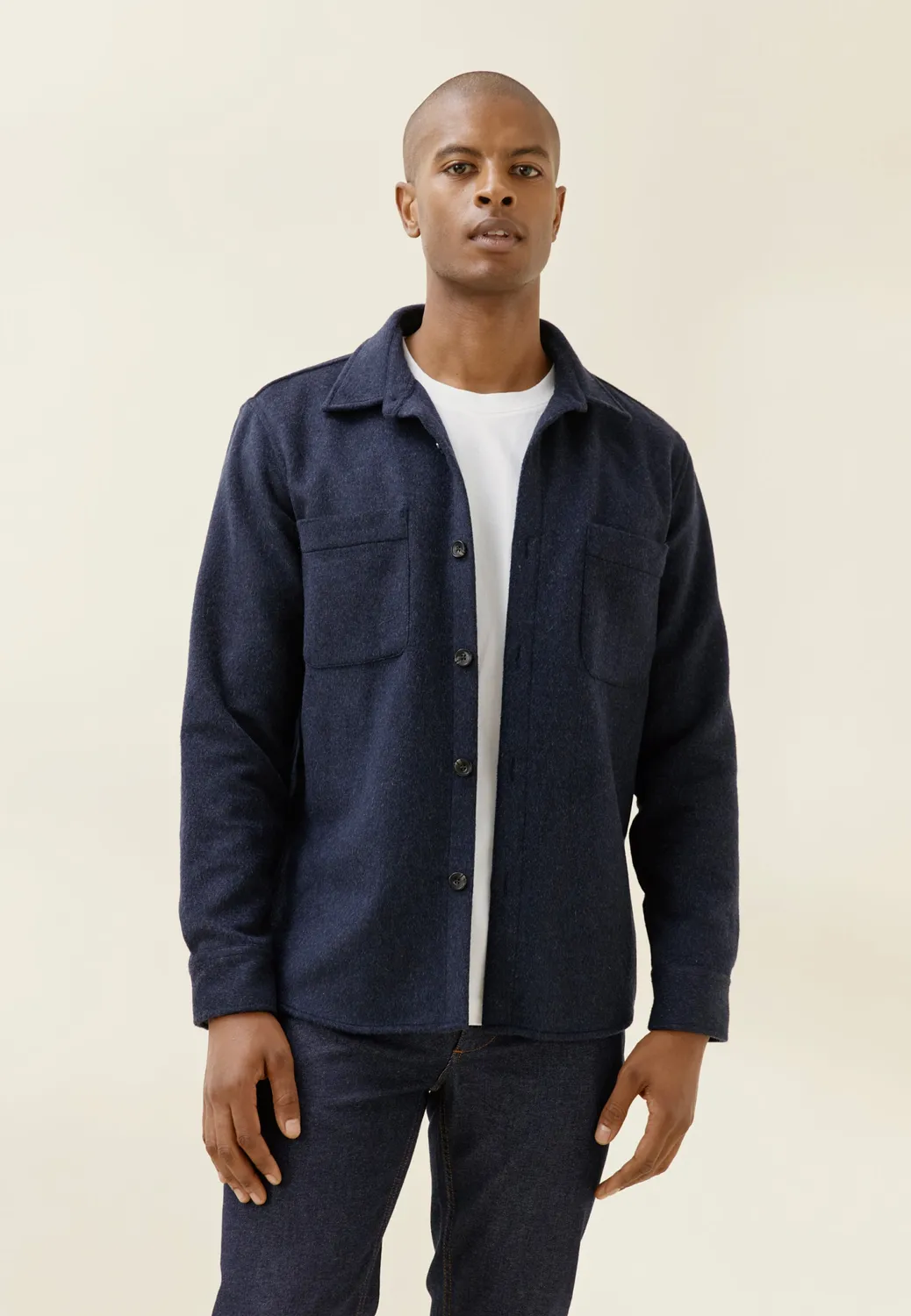 Loom La surchemise en laine drap épais