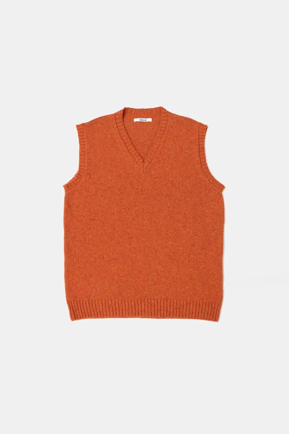 Edmmond Studios Paris Vest gilet orange tweed