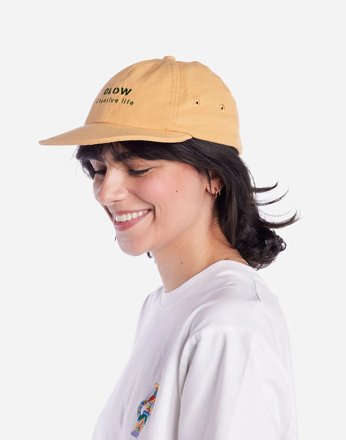 Olow Creative Life casquette ocre coton recyclé