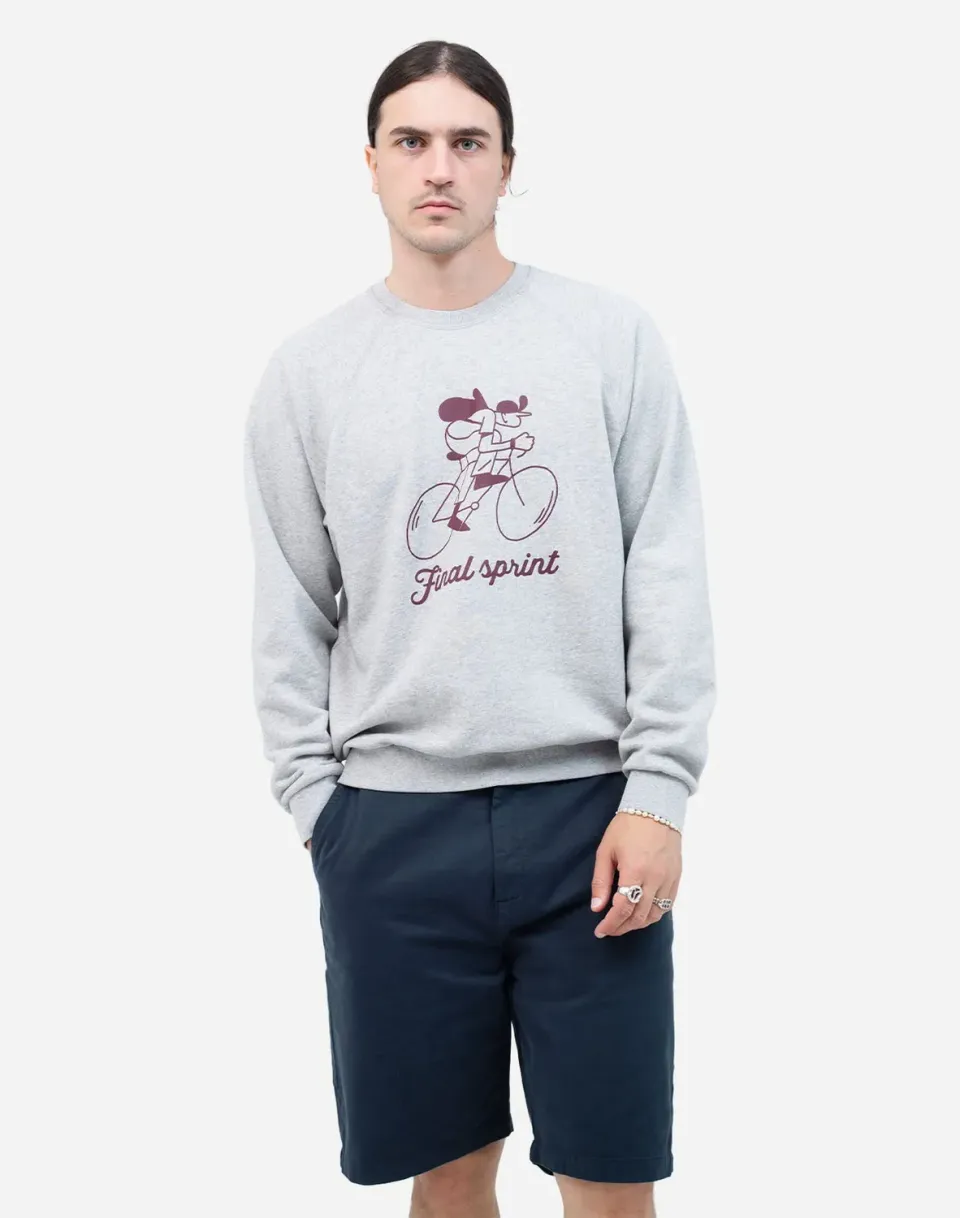 OLOW Sprint sweat gris chiné molleton