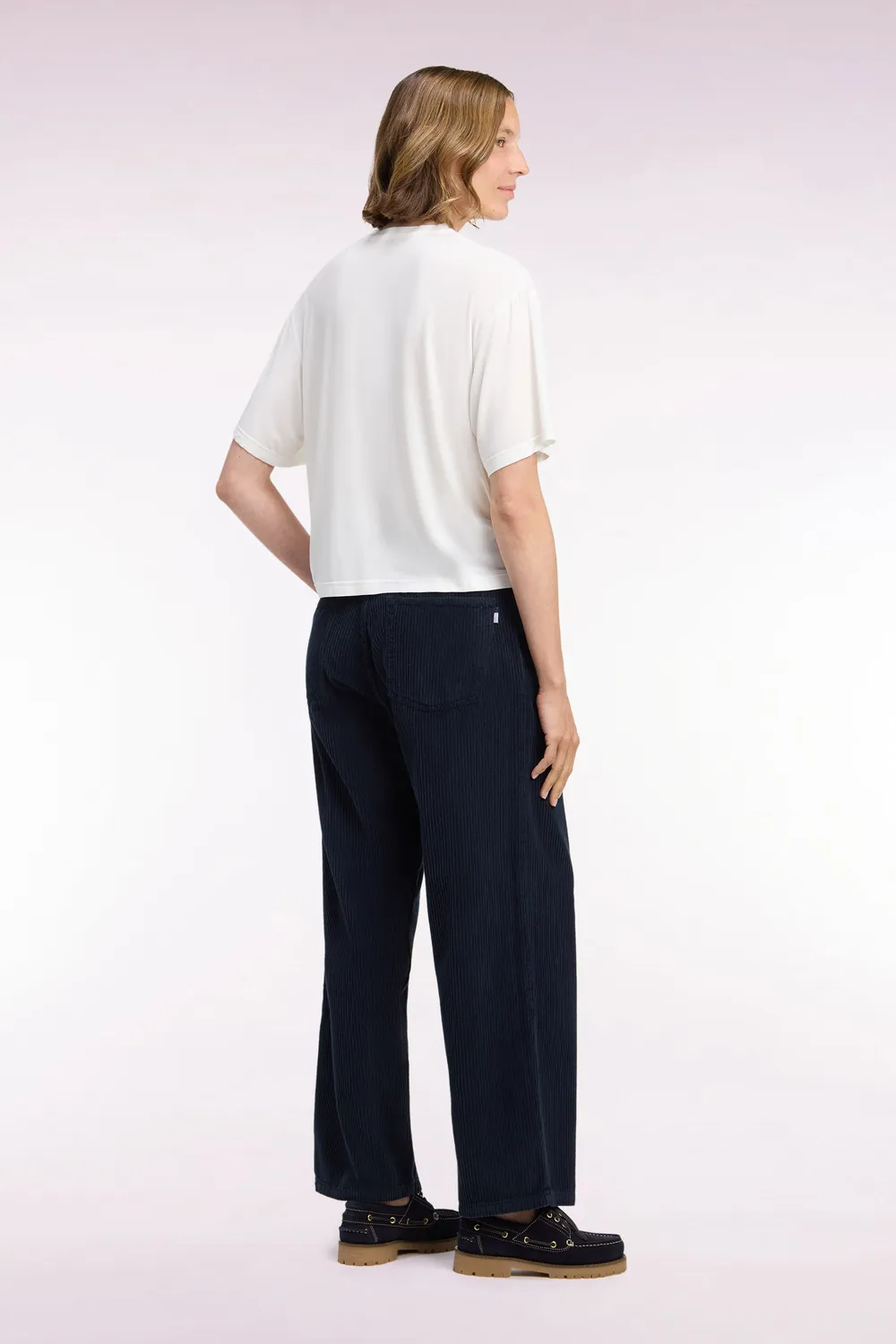 Eden Park Club Classique pantalon velours marine droit