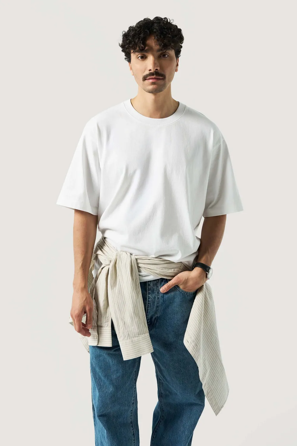 Loom Le t-shirt oversize coton épais vert pâle taille M