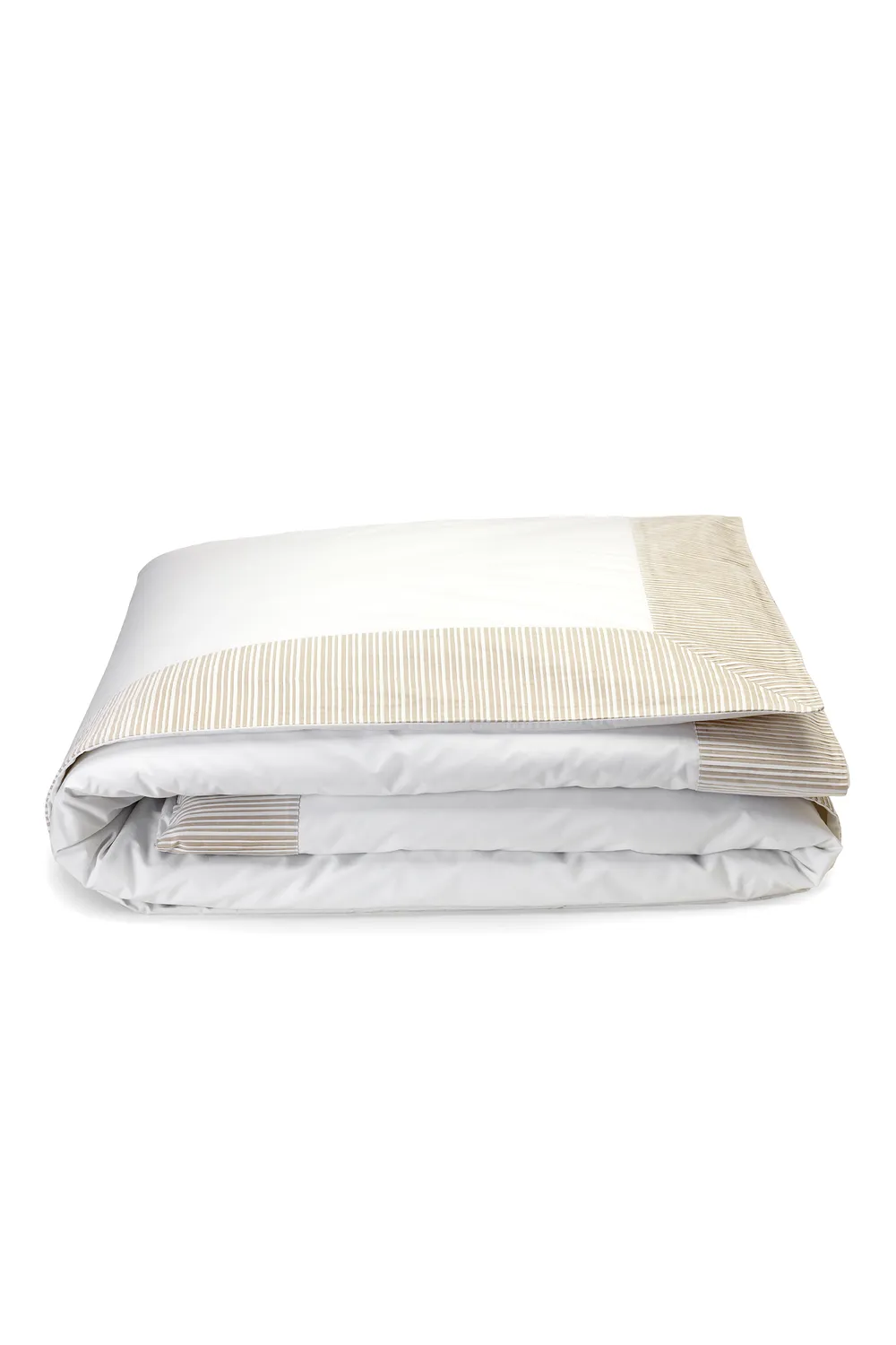 Eden Park housse de couette percale blanche Bulle ovale