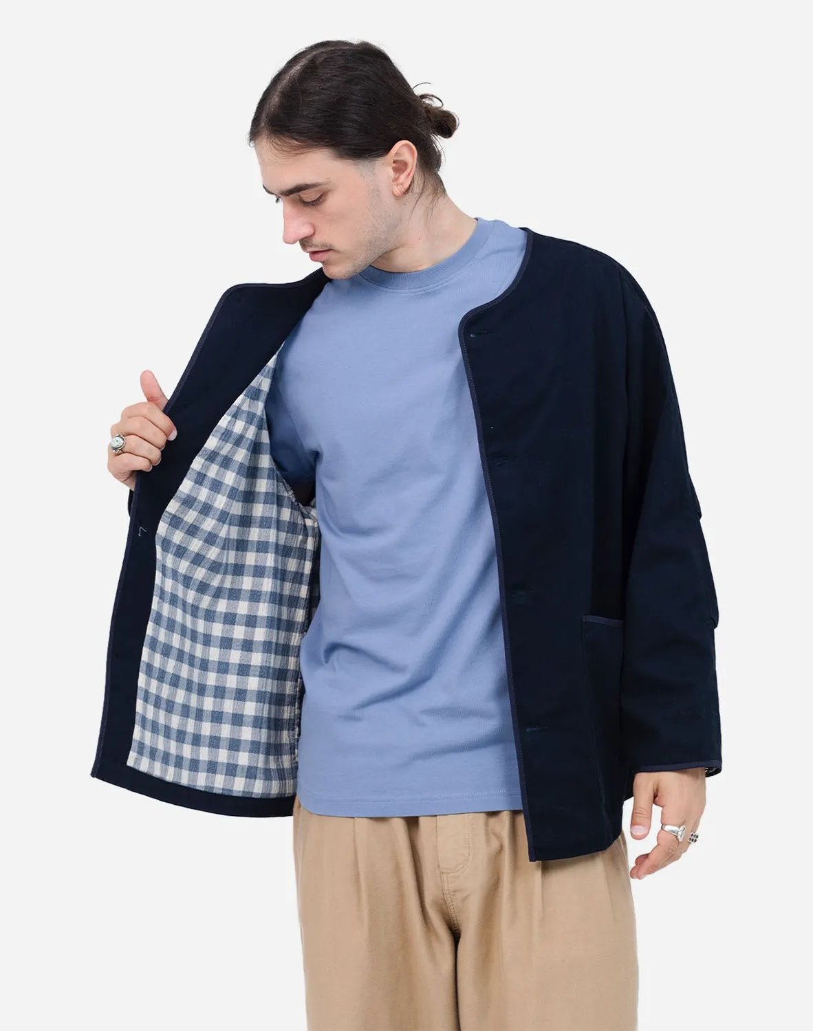 OLOW Hiro Braban veste bleu nuit coton