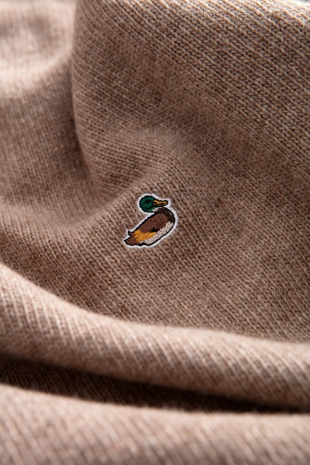 Edmmond Studios Duck Sweater pull homme beige laine merino