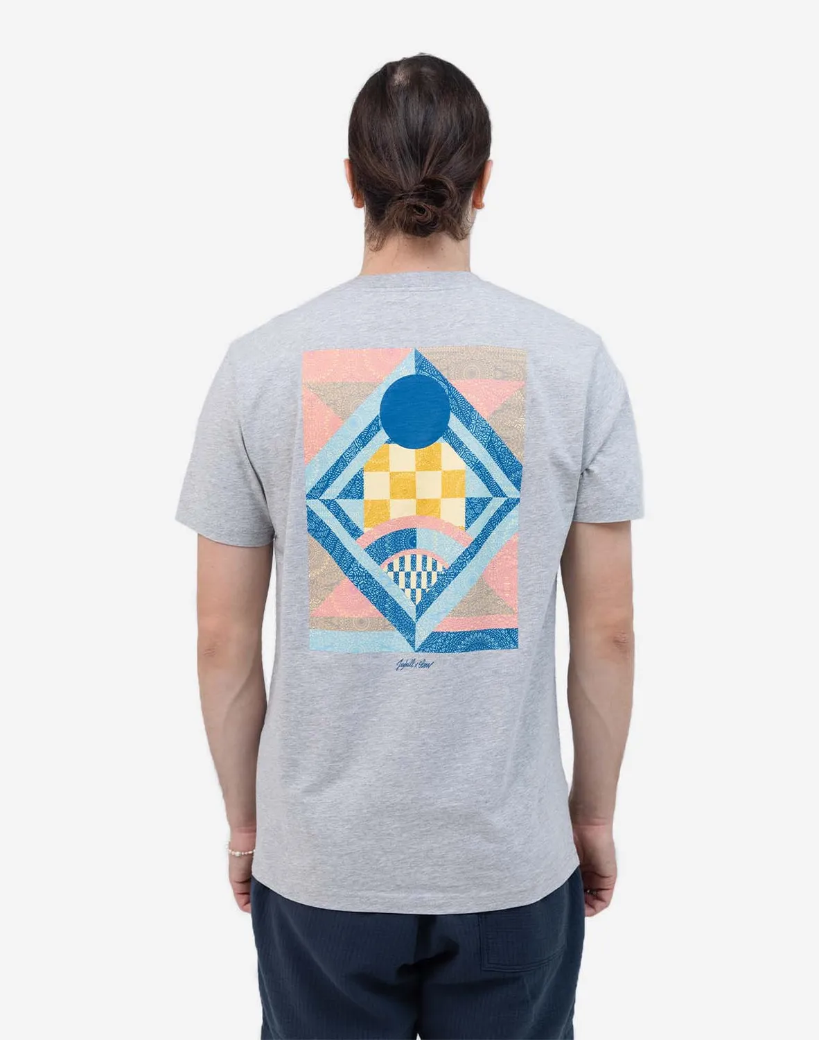 OLOW Union t-shirt gris chiné coton bio